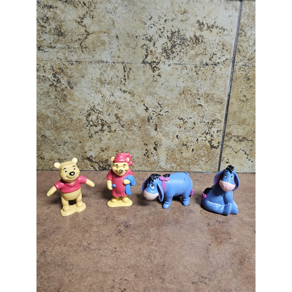 Disney Vintage Winnie The Pooh Figures Eeyore And Pooh Lot